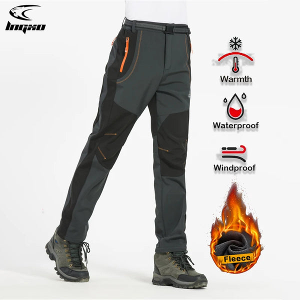 Men’s Waterproof Fleece Hiking Pants