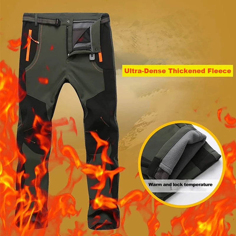 Men’s Waterproof Fleece Hiking Pants
