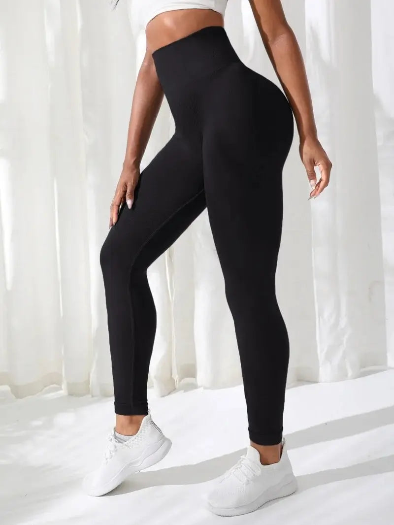 Women’s Seamless High-Waist Yoga & Gym Leggings – Stretchy Athletic Fitness Pants