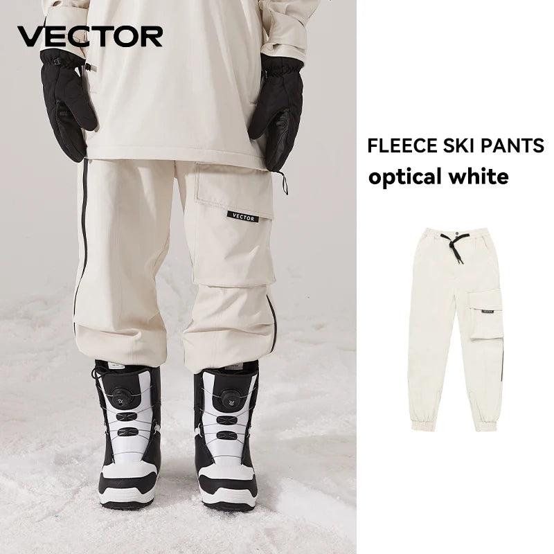 Unisex Solid Color Ski Jacket & Pants