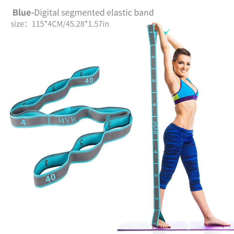 Yoga & Stretching Strap with Loops