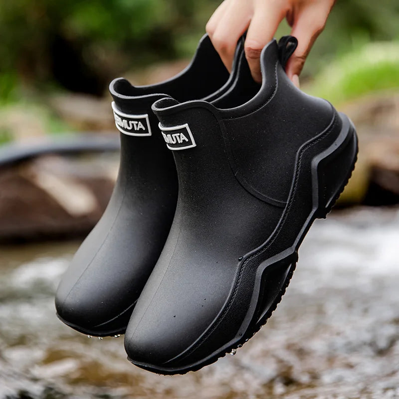 Unisex Low-Cut Waterproof Rain Shoes
