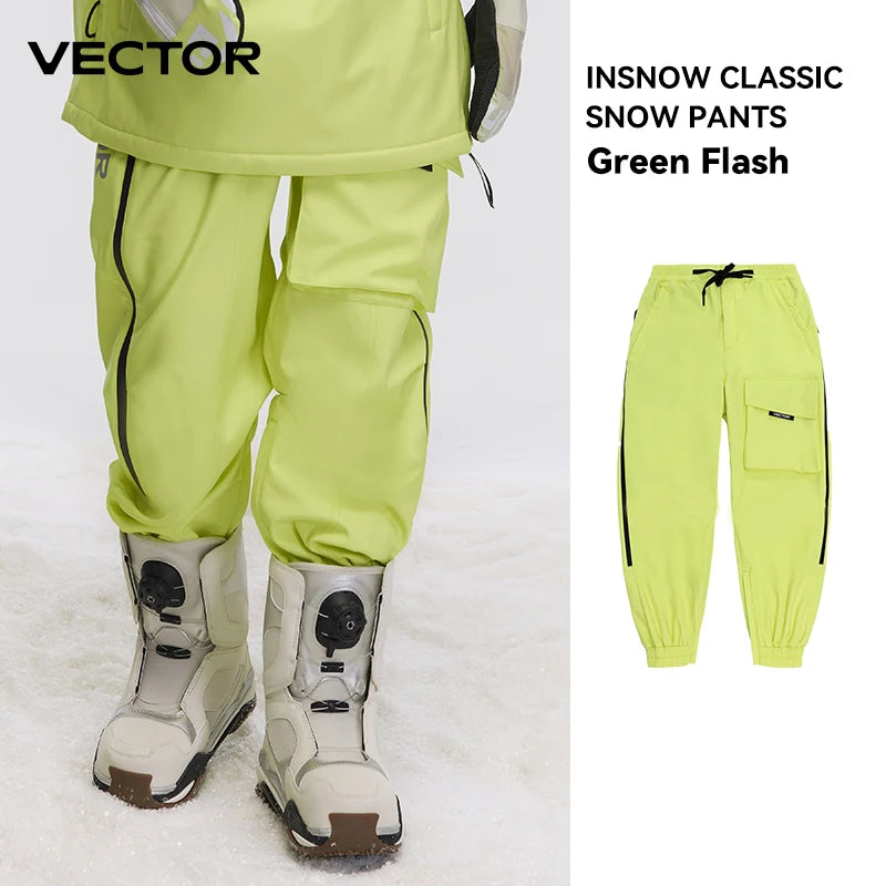 Unisex Solid Color Ski Jacket & Pants