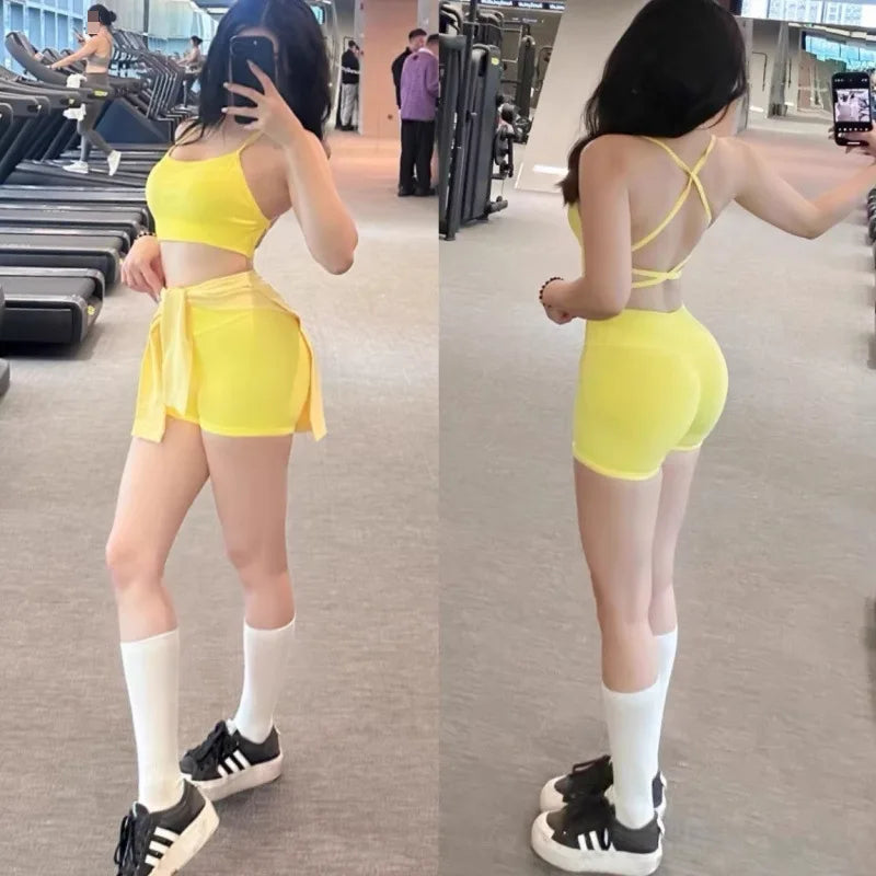 Women’s Seamless High-Waist Fitness Shorts