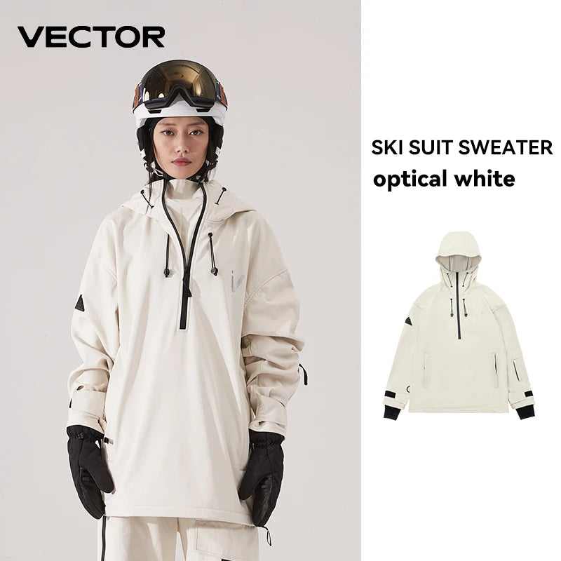 Unisex Solid Color Ski Jacket & Pants