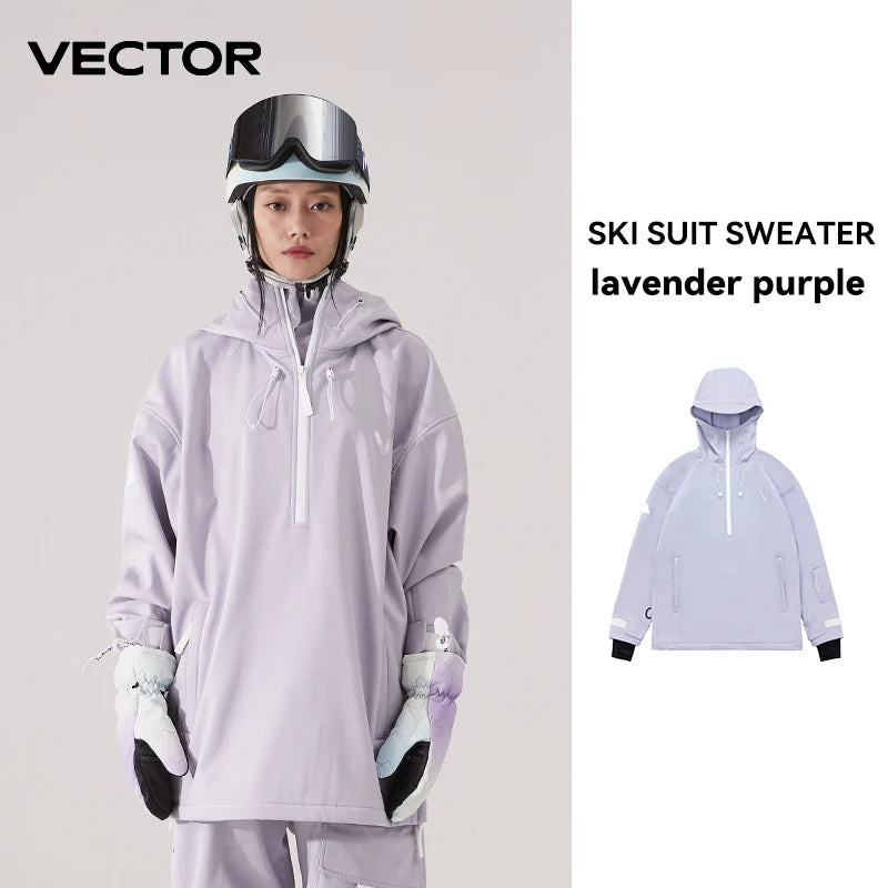 Unisex Solid Color Ski Jacket & Pants
