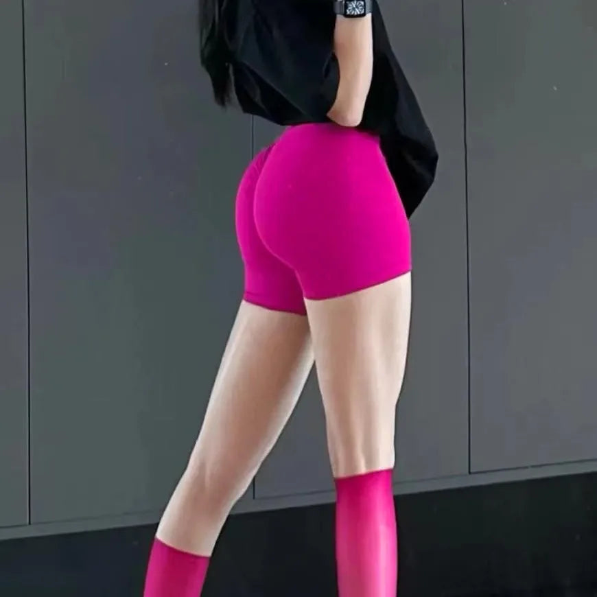 Women’s Seamless High-Waist Fitness Shorts