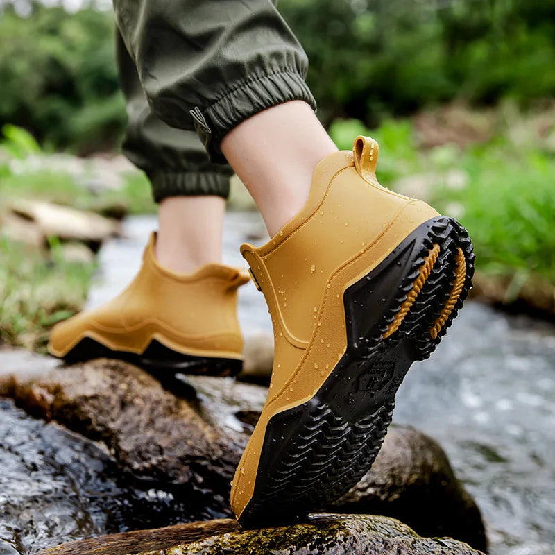 Unisex Low-Cut Waterproof Rain Shoes