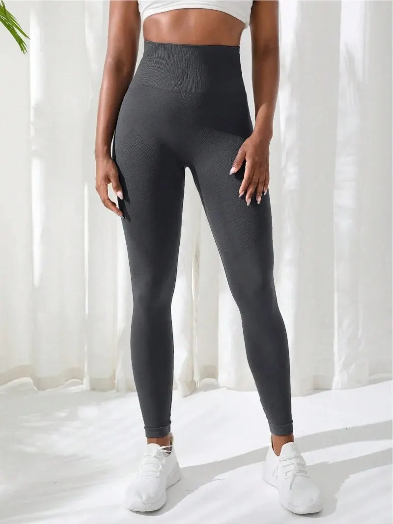 Women’s Seamless High-Waist Yoga & Gym Leggings – Stretchy Athletic Fitness Pants