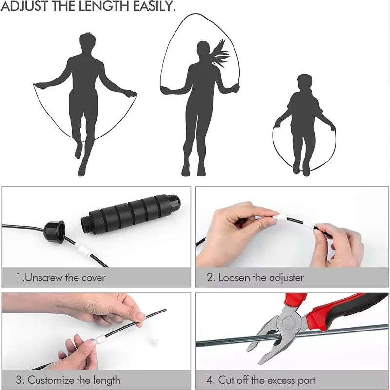 Adjustable Steel Wire Jump Rope