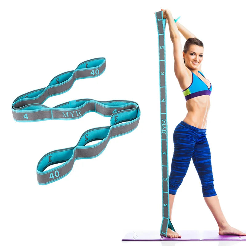 Yoga & Stretching Strap with Loops