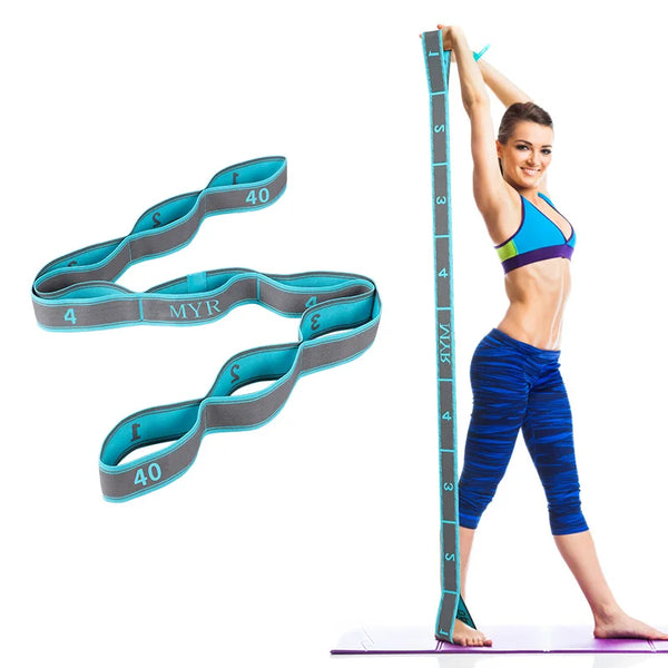 Yoga & Stretching Strap with Loops