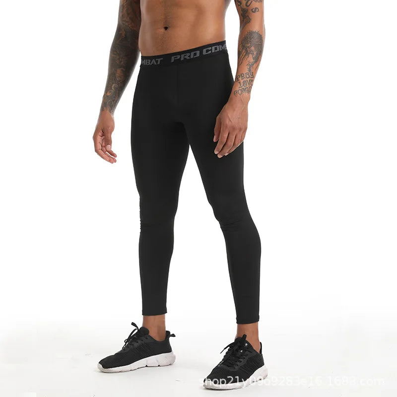 Men’s Compression Leggings – Quick-Dry Fitness Tights