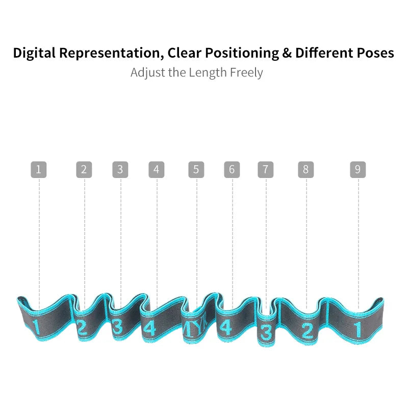 Yoga & Stretching Strap with Loops