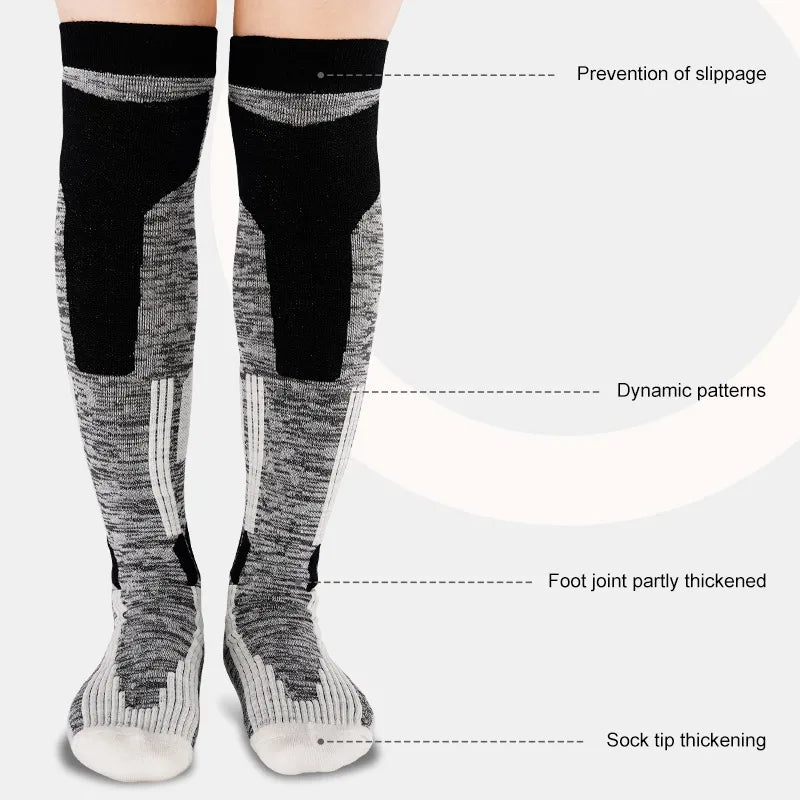 Merino Wool Knee-High Ski Socks