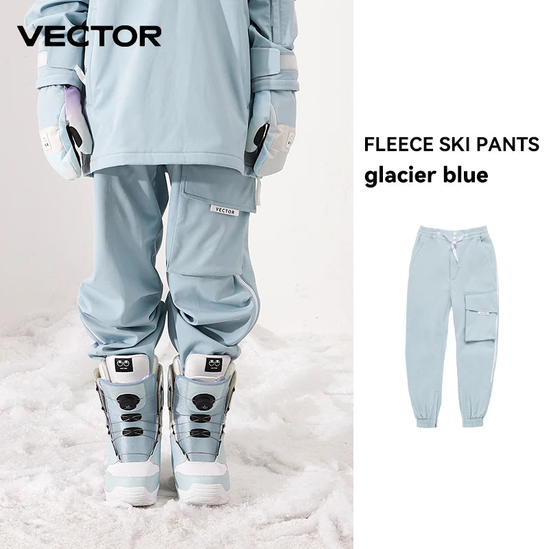 Unisex Solid Color Ski Jacket & Pants