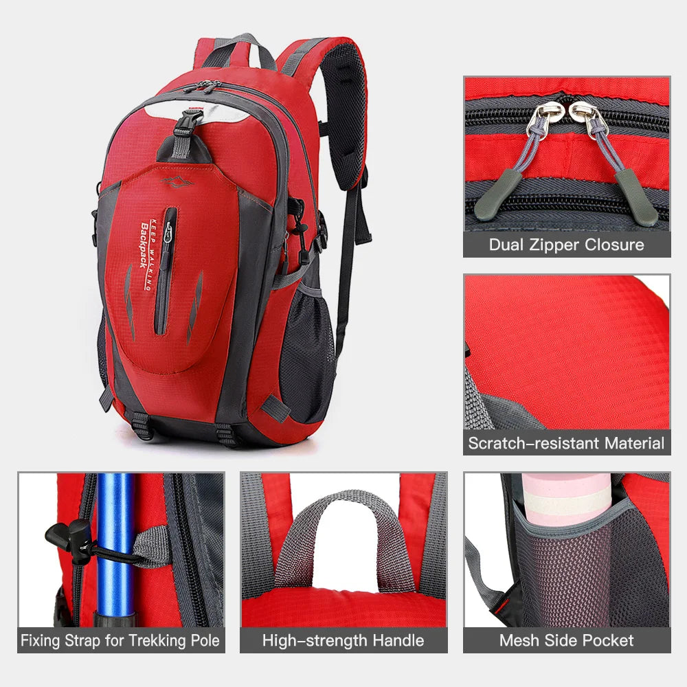 Hiking Backpack 40L – Waterproof, Lightweight Outdoor Daypack for Travel & Trekking