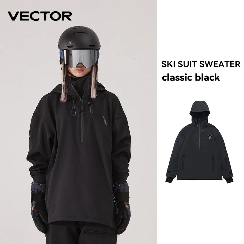 Unisex Solid Color Ski Jacket & Pants