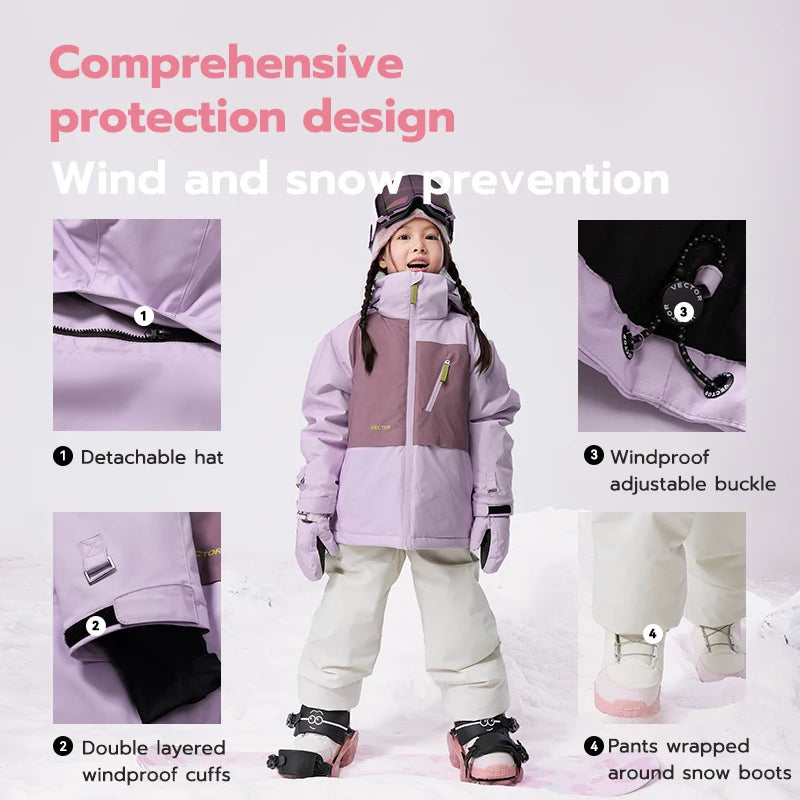 Kids’ Waterproof Ski Jacket & Pants
