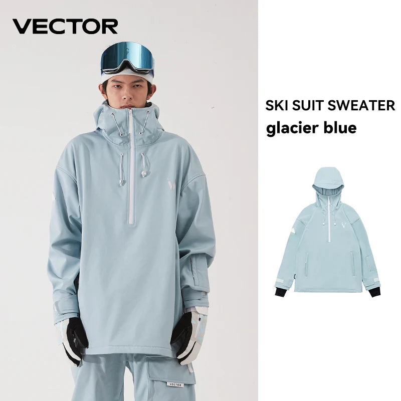 Unisex Solid Color Ski Jacket & Pants