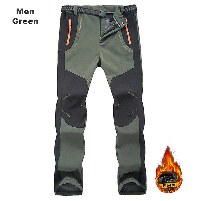 Men’s Waterproof Fleece Hiking Pants