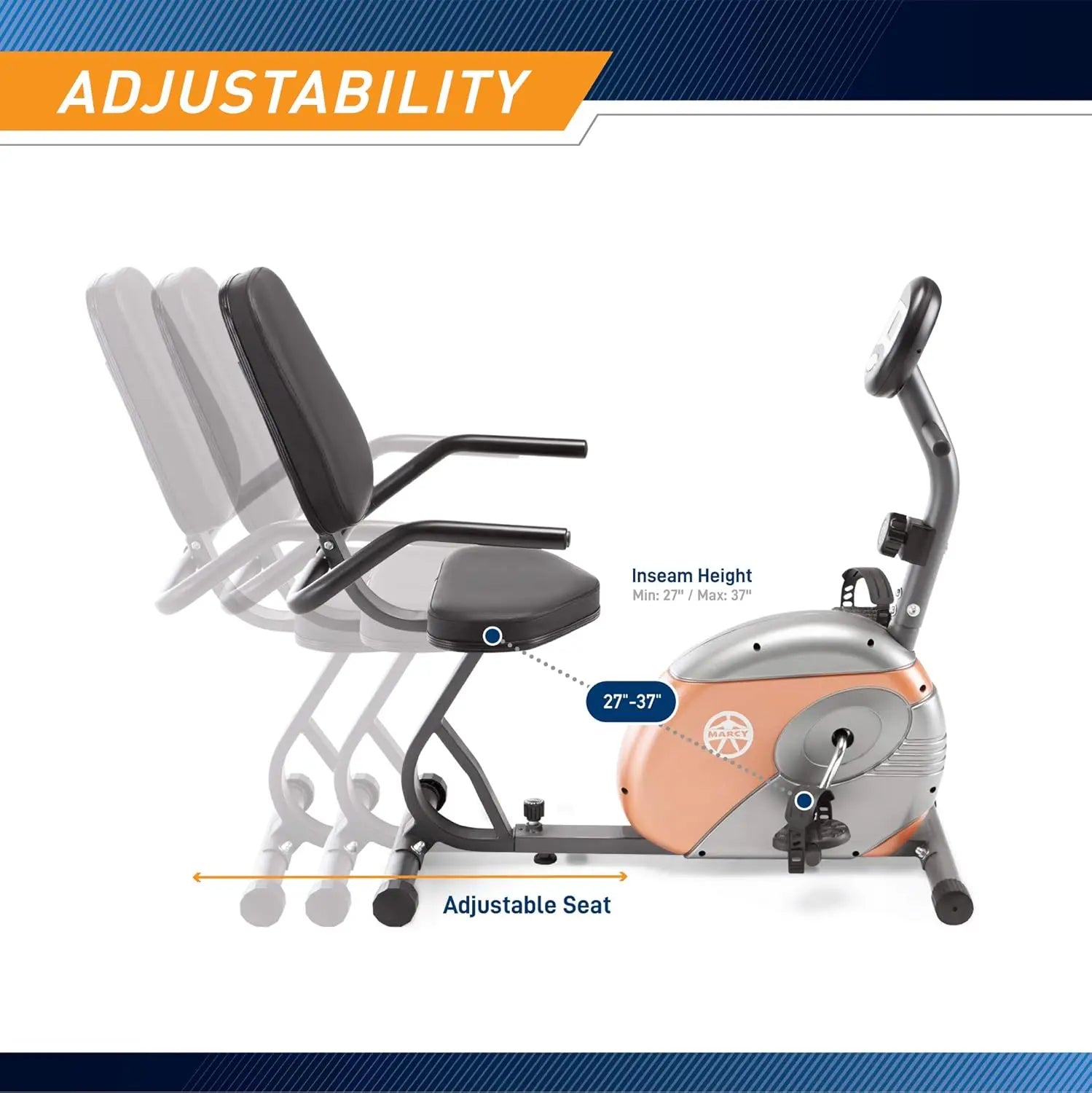 Adjustable Magnetic Resistance Exercise Bike